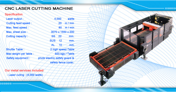 CNC LASER CUTTING MACHINE